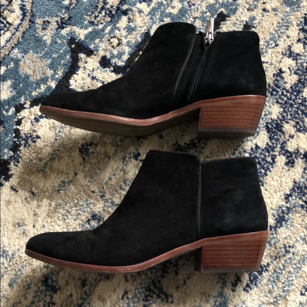 Sam Edelman Petty Bootie Black Suede